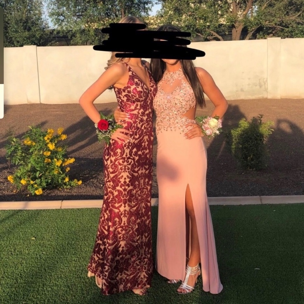 Red Burgundy Prom Dress
